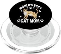 Worlds Best Cat Mom Cat Mom Cat Mom Best Cat Mom Cats PopSockets PopGrip pour MagSafe