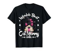 Worlds Best Cat Mommy Cute GNOME for Cat Mom and Mothers Day T-Shirt