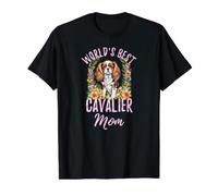 World's Best Cavalier Mom Cavalier King Charles Spaniel Chien T-Shirt Graphique avec Valeur, Homme, Noir, XL