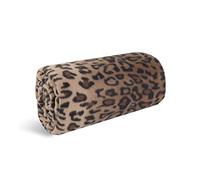 World's Best Couverture de voyage en micropolaire douce et confortable, 127 x 152,4 cm, léopard