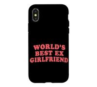 World's Best Ex Girlfriend Citation rétro Sarcastique drôle Rose Coque pour iPhone X/XS