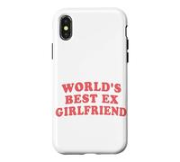 World's Best Ex Girlfriend Citation rétro Sarcastique drôle Rose Coque pour iPhone X/XS