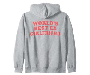 World's Best Ex Girlfriend Citation rétro Sarcastique drôle Rose Sweat à Capuche