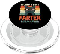 Worlds Best Farter I Mean Father Cat Funny Fête des Pères Papa PopSockets PopGrip pour MagSafe