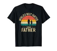 World's Best Farter I Mean Father Style rétro T-Shirt