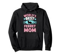 World's Best Ferret Mom Cute Pet Lover Sweat à Capuche