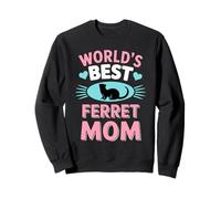 World's Best Ferret Mom Cute Pet Lover Sweatshirt