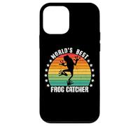 World's Best Frog Catcher Funny Herpetology Frog Hunting Coque pour iPhone 12 Mini