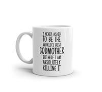 World's Best Godmother Mug-Funny Godmother Gift-Godmother Coffee Mug-Godmother Quote-Best Godmother Ever-Greatest Godmother-Mugs-Joke