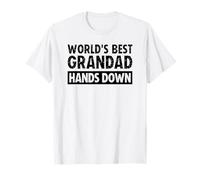 World's Best Grandad Hands Down Father's Day Craft T-Shirt