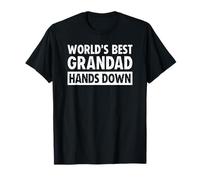 World's Best Grandad Hands Down Father's Day Craft T-Shirt
