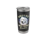 World's Best Great Pyrenees Grandma Great Pyrenees Granddog Great Pyrenees Granddog Gobelet isotherme en acier inoxydable double paroi