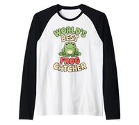 World's Best Grenouille Attrape-Grenouilles drôle Kawaii Manche Raglan