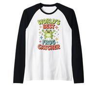 World's Best Grenouille Attrape-Grenouilles drôle Kawaii Manche Raglan