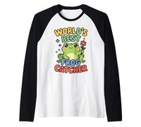 World's Best Grenouille Attrape-Grenouilles drôle Kawaii Manche Raglan