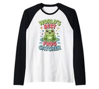 World's Best Grenouille Attrape-Grenouilles drôle Kawaii Manche Raglan