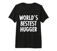 World's Best Hugger Couple Saint Valentin Anniversaire T-Shirt Haut de Gamme