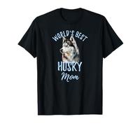World's Best Husky Mom Aquarelle Mignonne Sibérienne Husky Mama T-Shirt