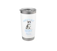 World's Best Husky Mom Mignon chiot husky sibérien Gobelet isotherme en acier inoxydable double paroi
