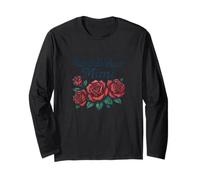 World's Best Mimi Floral Typographie avec Roses Rouges Manche Longue