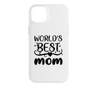 World's Best Mom Fête des Mères Famille Amour Mignon Coque pour iPhone 14 Plus