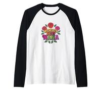 World's Best Nana Illustration Folklorique Florale Manche Raglan