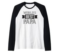 World's Best Papa Design pour la fête des pères Manche Raglan
