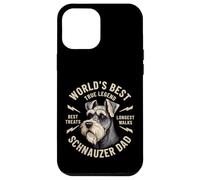 World's Best Schnauzer Dad Vintage Dog Art Coque pour iPhone 12 Pro Max