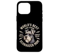World's Best Schnauzer Mom Vintage Coque pour iPhone 16 Pro Max
