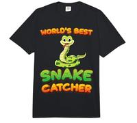 Worlds Best Snake Catcher Snake Hunter Pit Viper Snake Lover Comfort Colors Adult Heavyweight T-Shirt