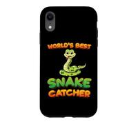 Worlds Best Snake Catcher Snake Hunter Pit Viper Snake Lover Coque pour iPhone XR