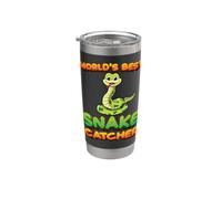 Worlds Best Snake Catcher Snake Hunter Pit Viper Snake Lover Gobelet isotherme en acier inoxydable double paroi