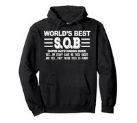 World's Best SOB Super Outstanding Boss Collègue drôle Sweat à Capuche