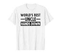 World's Best Uncle Hands Down Father's Day Craft T-Shirt