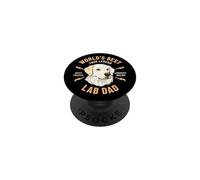 World's Best White Lab Dad True Legend propriétaire de Chien PopSockets PopGrip Adhésif