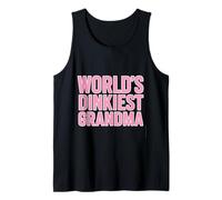 Worlds Dinkiest Grandma Citation Amusante Pickleball Débardeur