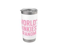 Worlds Dinkiest Grandma Citation amusante Pickleball Gobelet isotherme en acier inoxydable double paroi