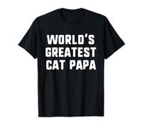 World's Greatest Cat Papa Funny Family T-Shirt