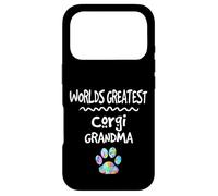 Worlds Greatest Corgi Dogs Grandma Mignon Chien imprimé Patte d'amour Coque pour iPhone 17 Pro