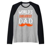 Worlds Greatest Dad/Citation de la fête des pères Manche Raglan