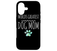 Worlds Greatest Dog Maman propriétaire d'animal de Compagnie Mignon Empreintes de Pattes Coque pour iPhone 17