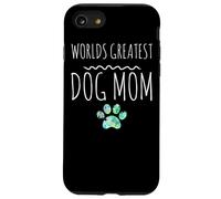 Worlds Greatest Dog Maman propriétaire d'animal de Compagnie Mignon Empreintes de Pattes Coque pour iPhone SE (2020) / 7/8