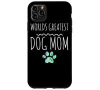 Worlds Greatest Dog Maman propriétaire d'animal de Compagnie Mignon Empreintes de Pattes Coque pour iPhone 11 Pro Max