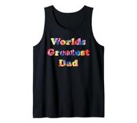 World's Greatest Father Tie Dye Love Dad Idée pour Lui Débardeur