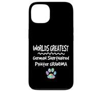 Worlds Greatest German Pointeur à Poils Courts Motif Patte de Chien Grandma Coque pour iPhone 13