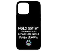 Worlds Greatest German Pointeur à Poils Courts Motif Patte de Chien Grandma Coque pour iPhone 13 Pro Max