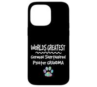 Worlds Greatest German Pointeur à Poils Courts Motif Patte de Chien Grandma Coque pour iPhone 14 Pro Max