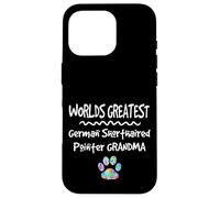 Worlds Greatest German Pointeur à Poils Courts Motif Patte de Chien Grandma Coque pour iPhone 16 Pro