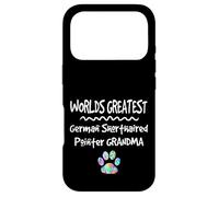 Worlds Greatest German Pointeur à Poils Courts Motif Patte de Chien Grandma Coque pour iPhone 17 Pro