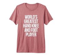 World's Greatest Hand Knee and Foot Player Jeu de Cartes Citation T-Shirt Haut de Gamme